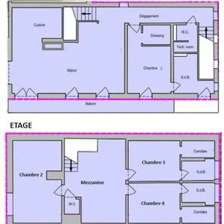 Lejlighed A Stunning Duplex Flat Near The Grands Montets